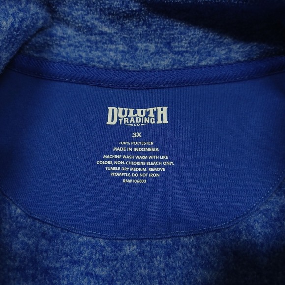 Duluth Jacket Womens 3X Purple Fleece Full Zip Pockets Outdoor Casual - Picture 4 of 7